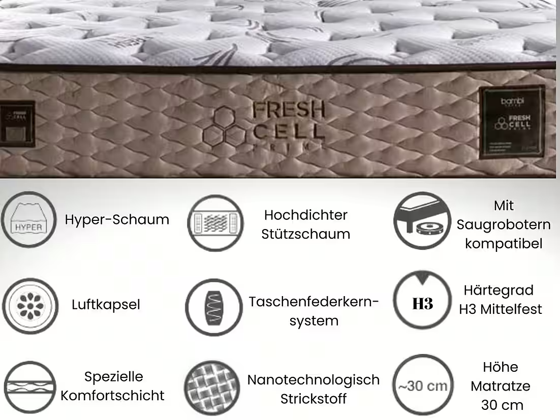Bambi | Freshcell Prime | Boxspringbedset H3 