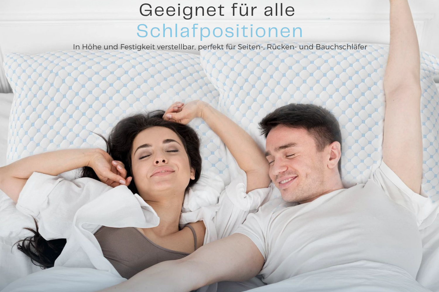 Kopfkissen Orthopädisches Nackenstützkissen, Kissen mit Abnehmbarem Bezug