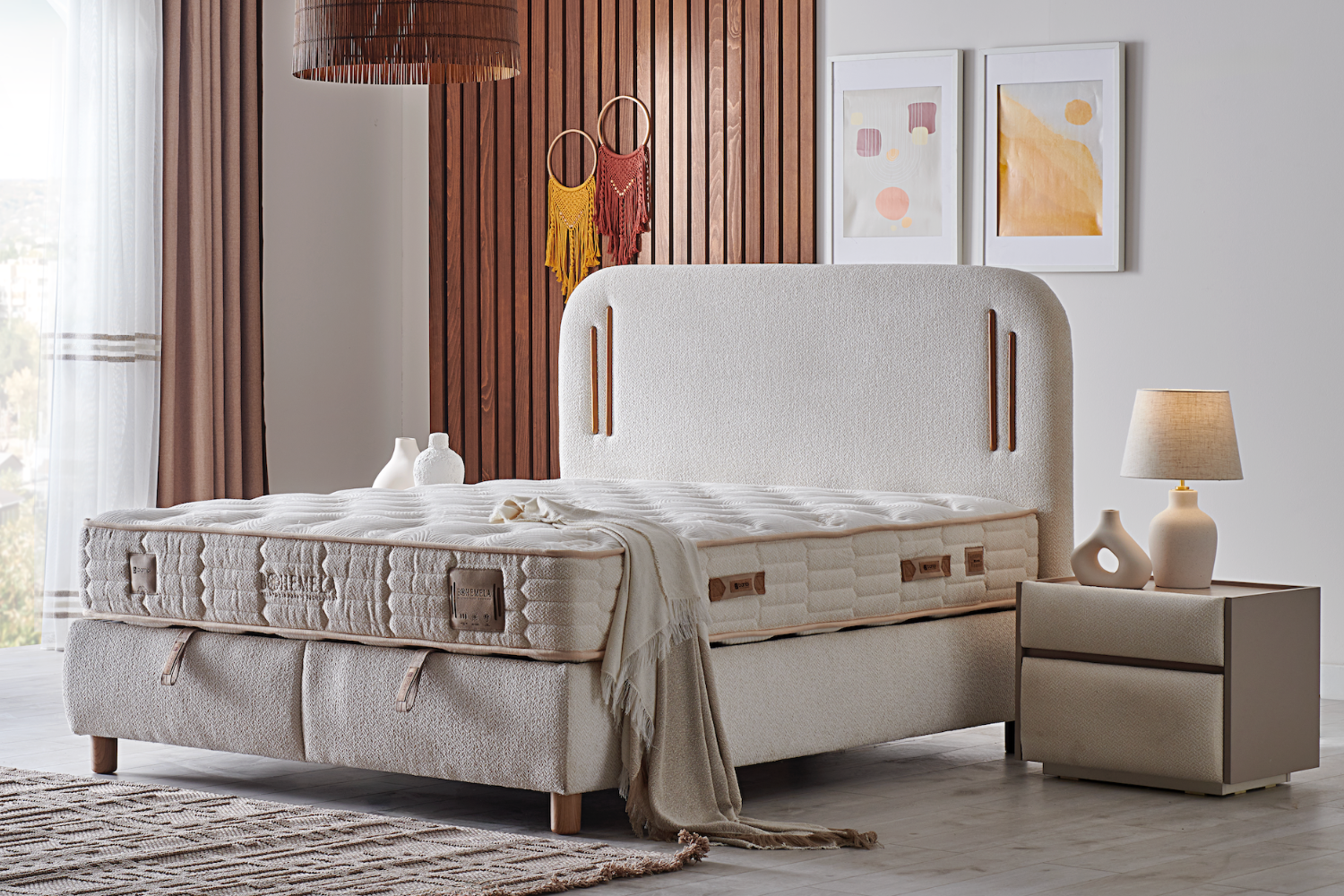 Bambi | Bohemela | Boxspringbett Set H3