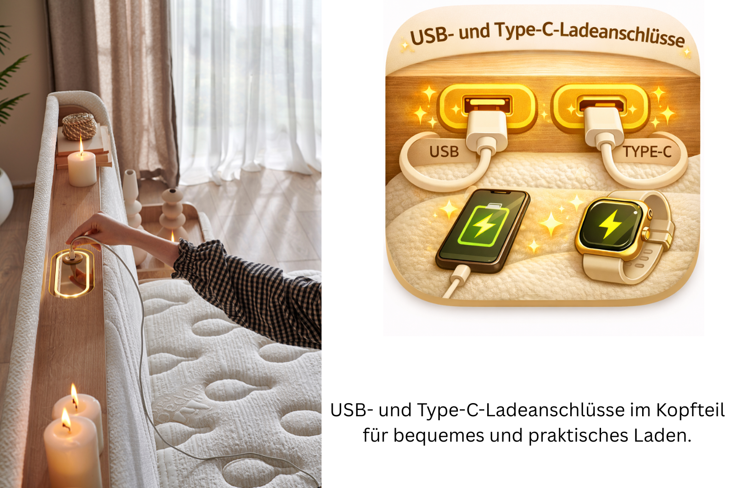 Bambi |  Cappadocia | Boxspringbett Set H3