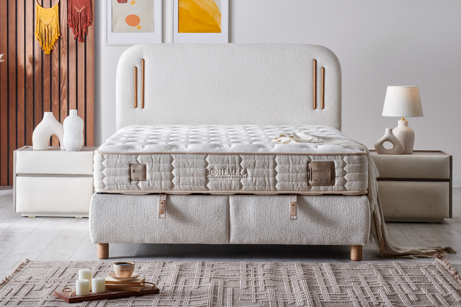 Bambi | Bohemela | Boxspringbett Set H3