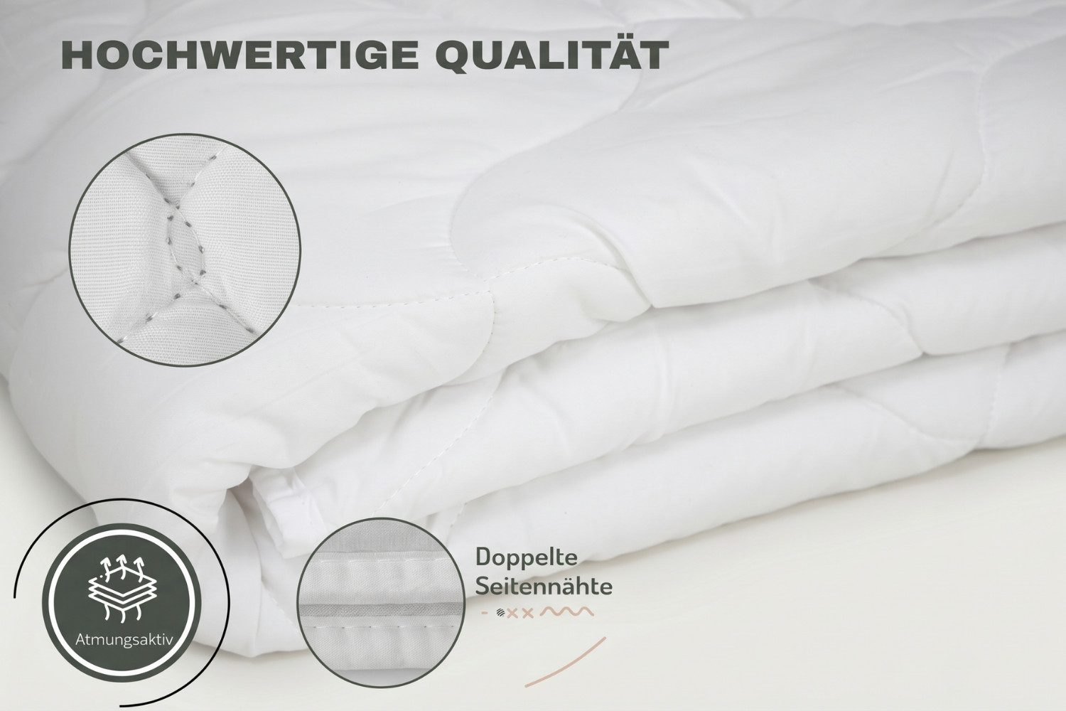 Jahreszeitenbett Bettdecke  | Ganzjahresdecke  | 300 gsm | Warme Bettdecke