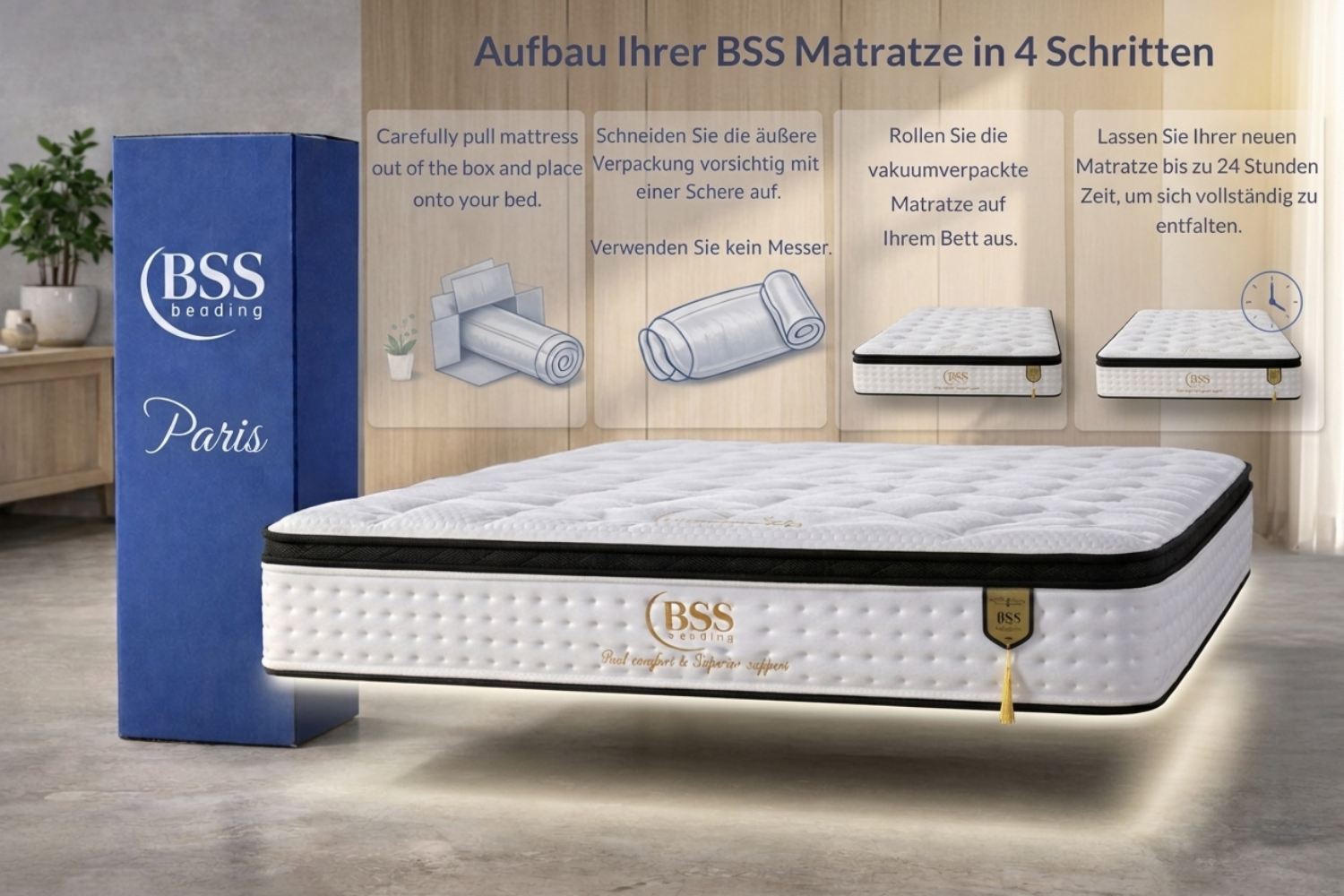 BSS BEDDING | Paris Matratze H3