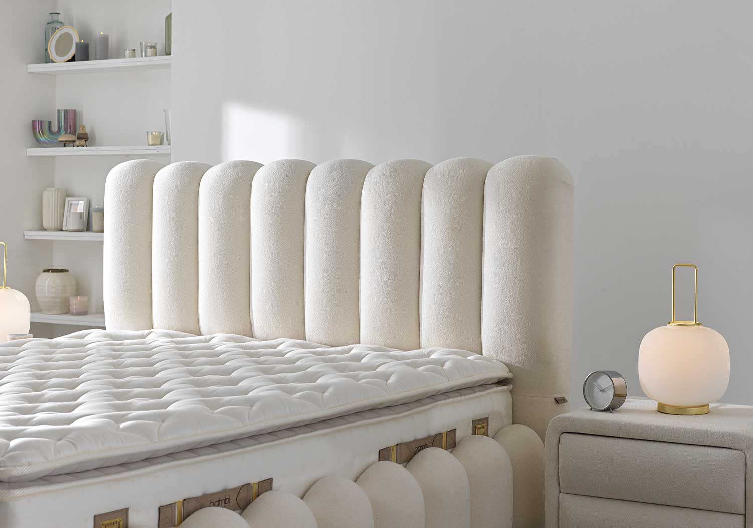 Bambi | Vanilla | Boxspringbett Set H3