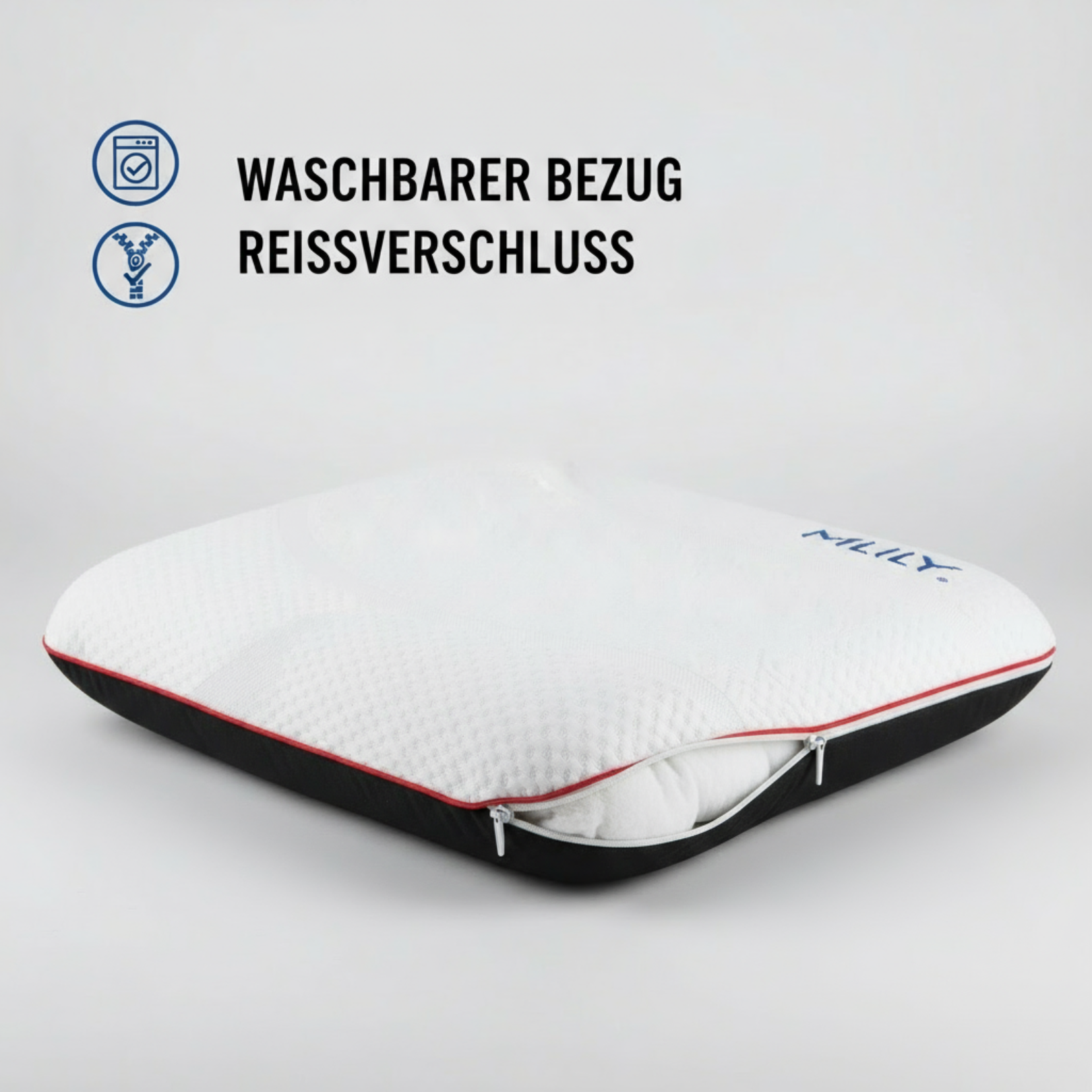 MLILY | Kopfkissen Orthopädisches Nackenstützkissen 40x60x12 cm