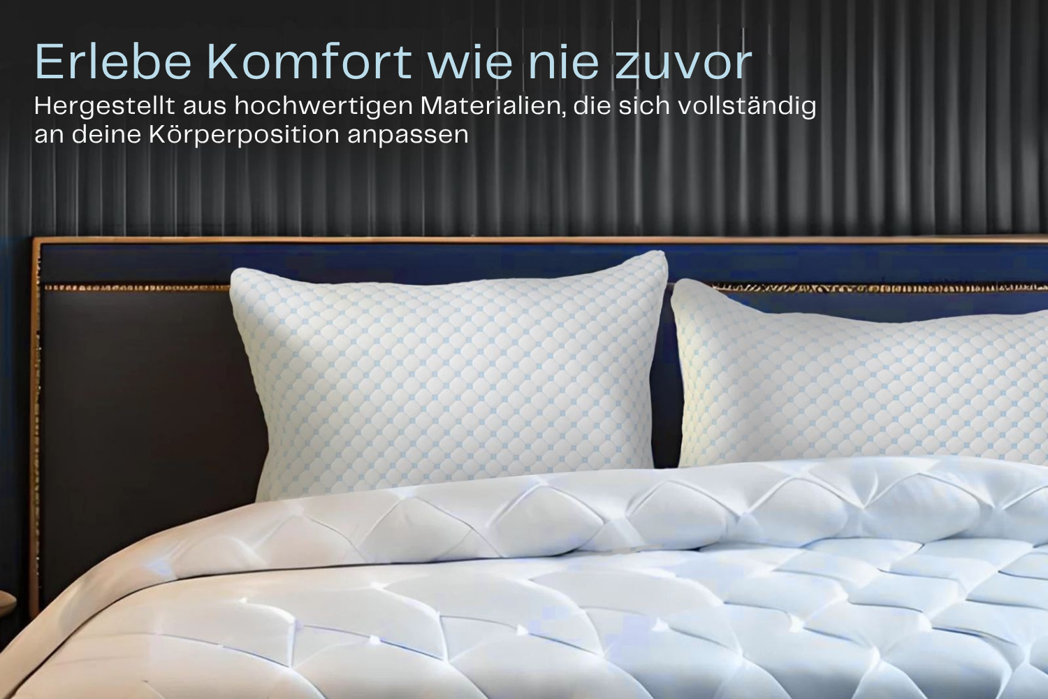 Kopfkissen Orthopädisches Nackenstützkissen, Kissen mit Abnehmbarem Bezug