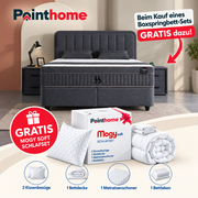 BSS LEOBEDD Boxspringbett Set | Matratze H3 | Box und Kopfteil