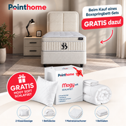 BSS LUCCEBEDD JUNIOR Boxspringbett Set | Matratze H3 | Box und Kopfteil