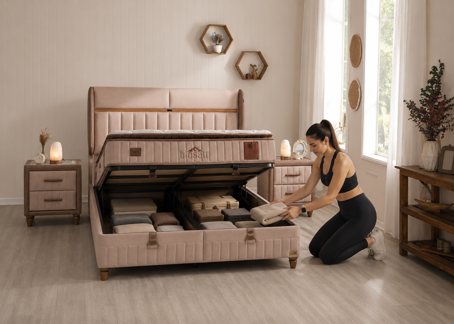 Bambi | Biosalt | Boxspringbett Set H3-H4