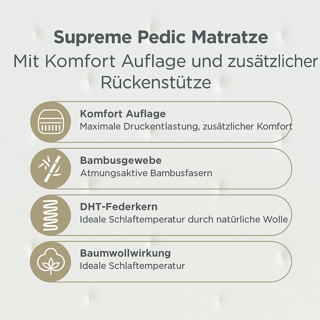 Yatas | Supreme Pedic | Boxspringbett Set H4