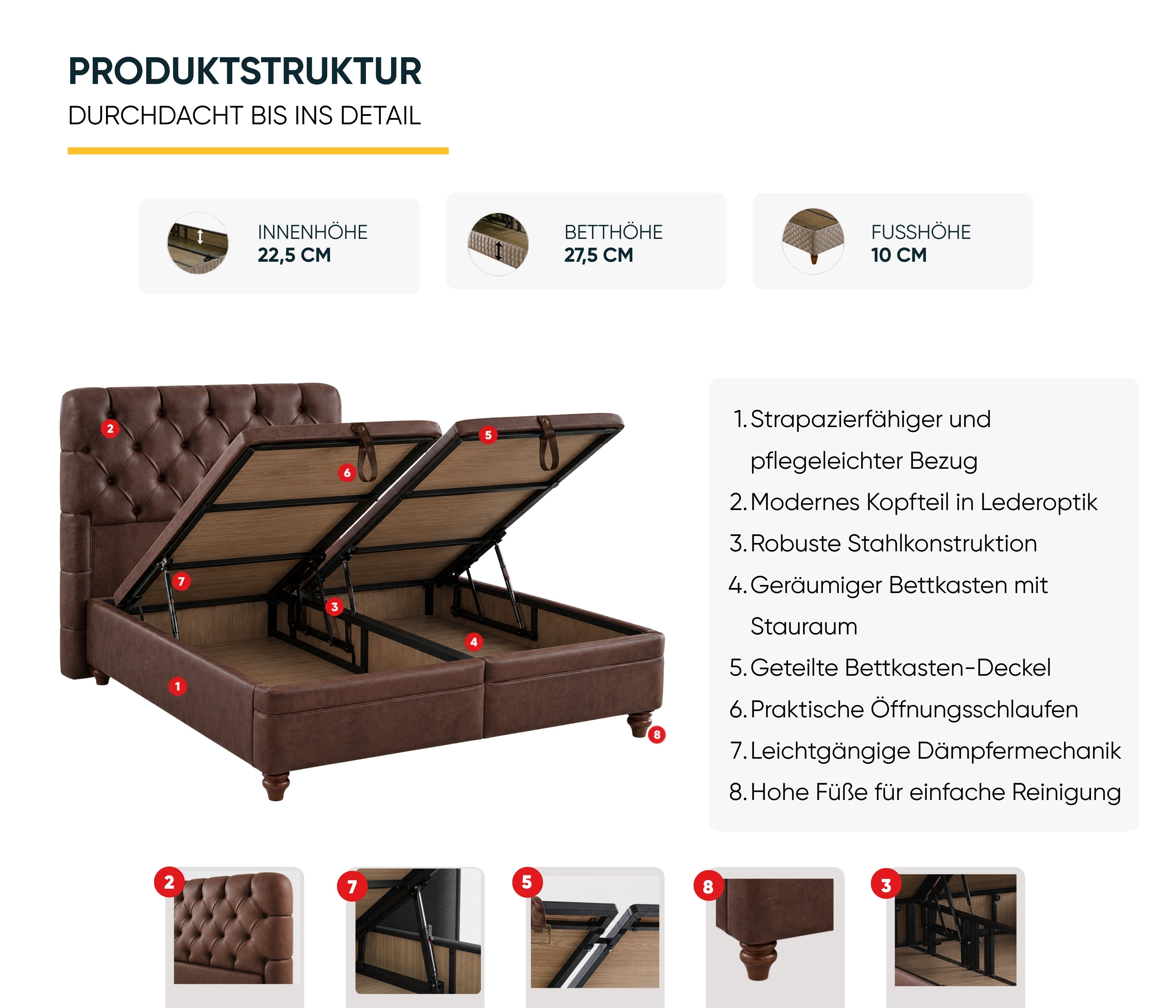 Bambi | Comfizone | Boxspringbett Set H2-H5