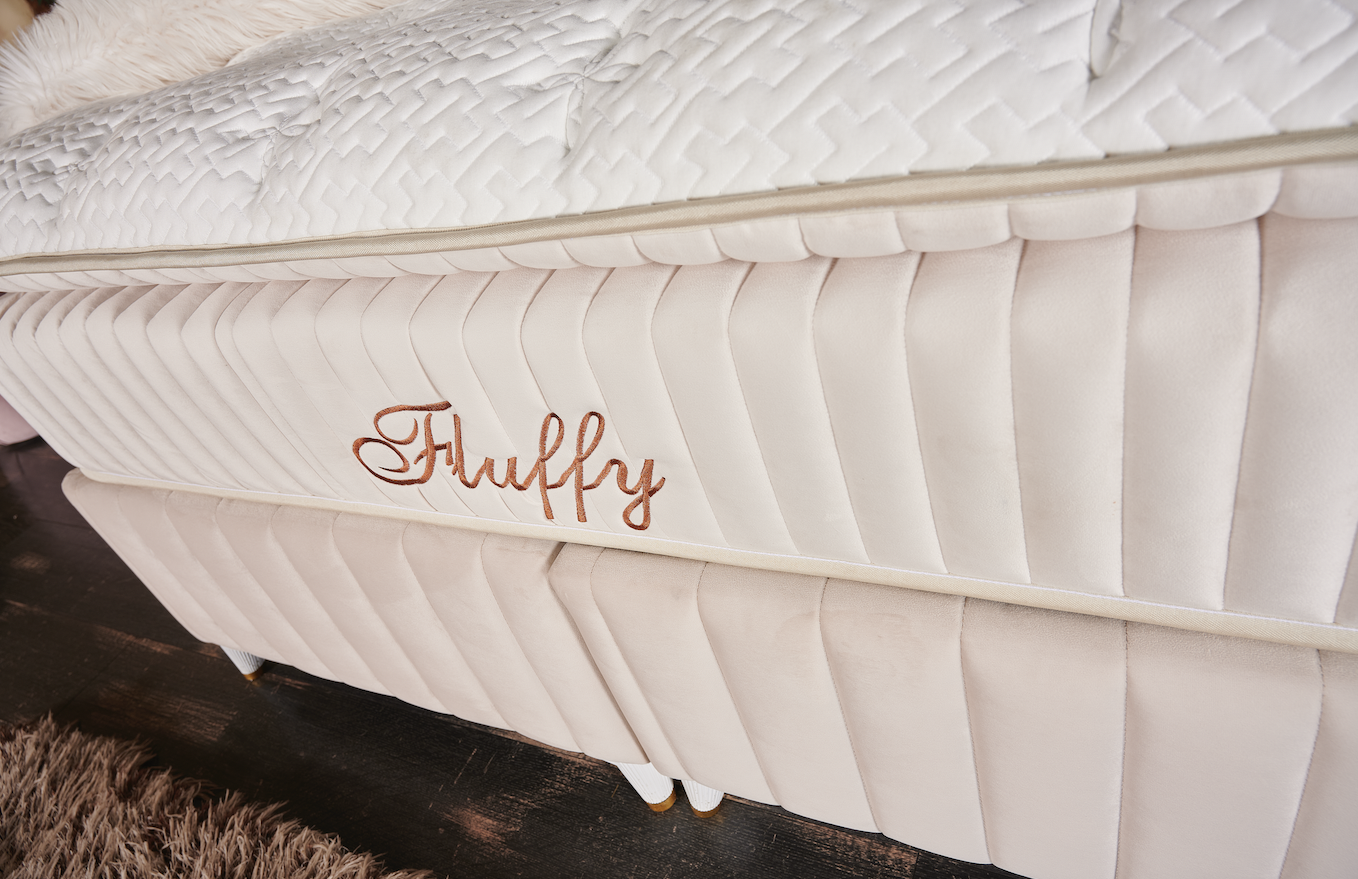 BSS FLUFFY Boxspringbett Set | Matratze H3 | Box und Kopfteil