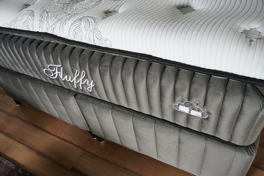 BSS FLUFFY Boxspringbett Set | Matratze H3 | Box und Kopfteil