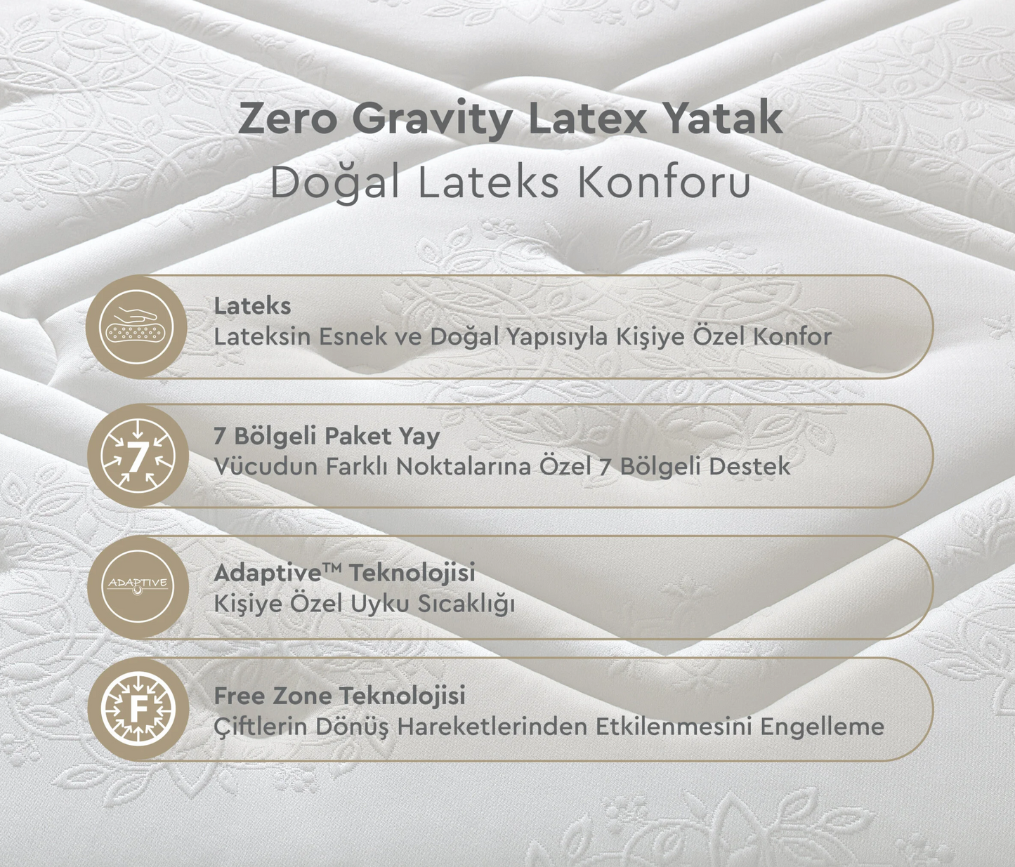 Yatas | Zero Gravity Lateks Matratze