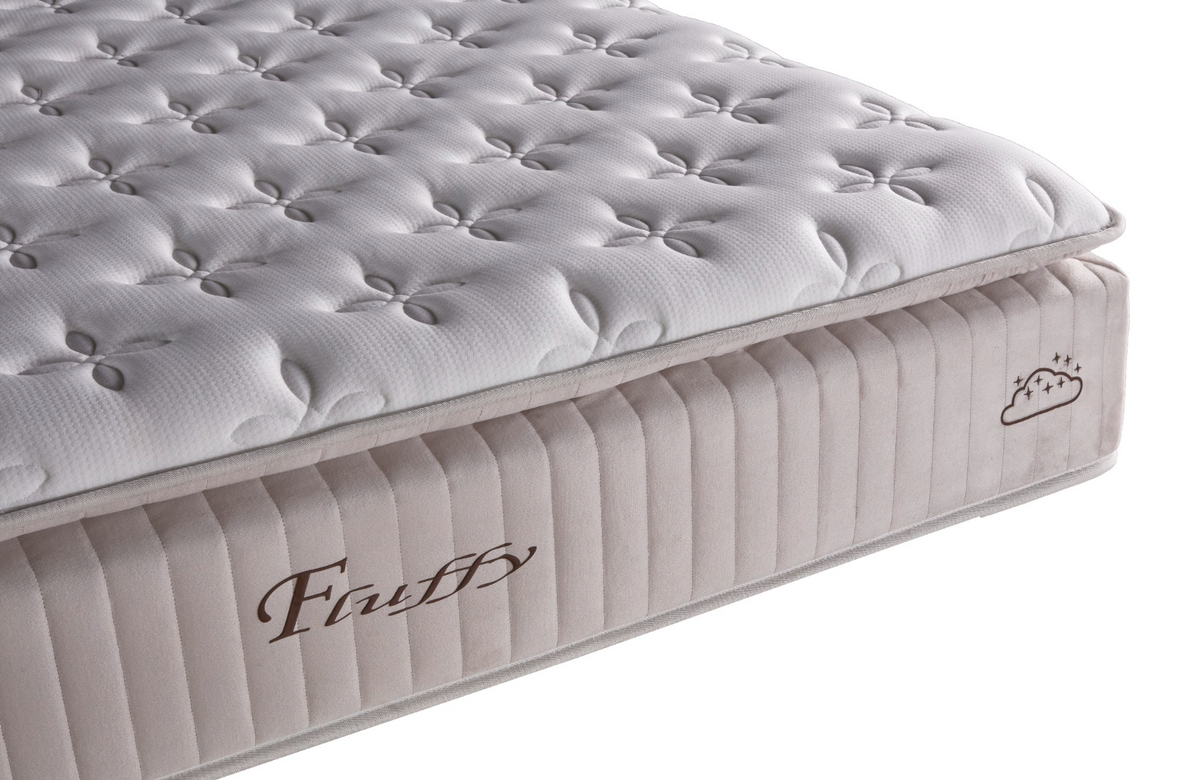 BSS FLUFFY Boxspringbett Set| Matratze H3 | Box und Kopfteil