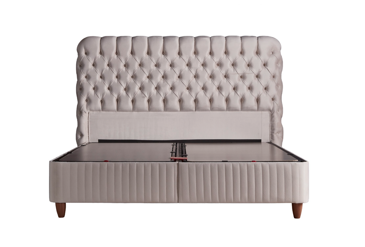 BSS FLUFFY Boxspringbett Set| Matratze H3 | Box und Kopfteil