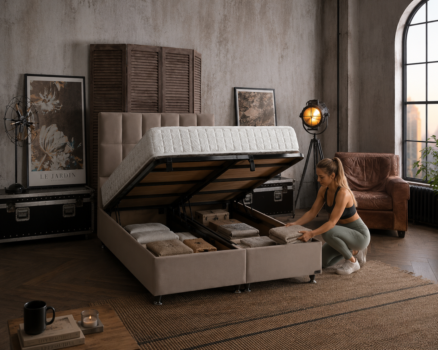 Bambi | Golden Prime | Boxspringbett Set H3