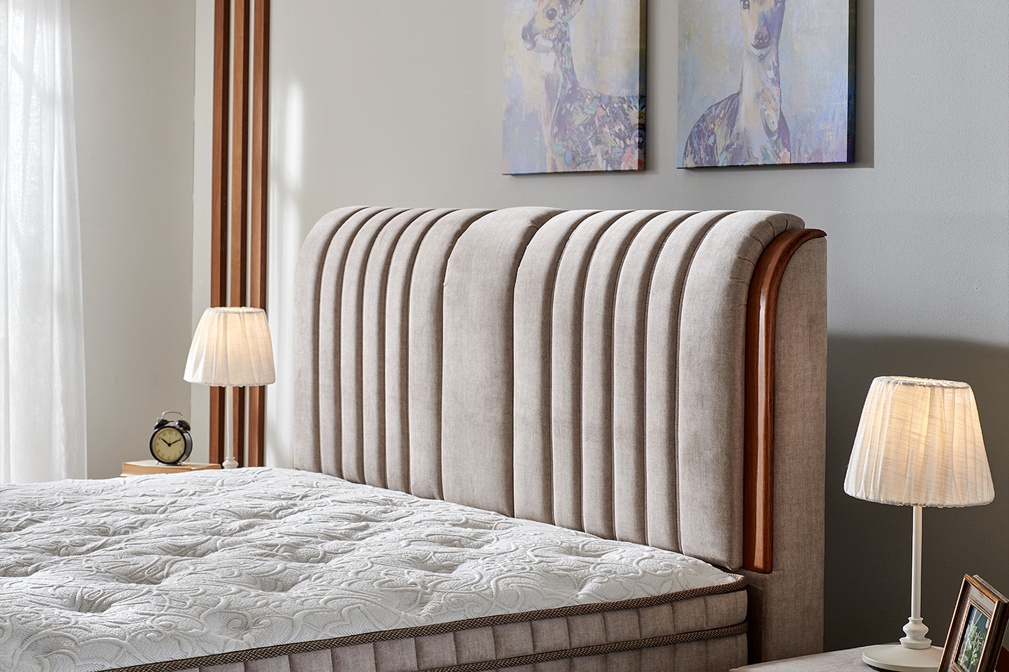Bambi | Kapok Naturel | Boxspringbett Set H3