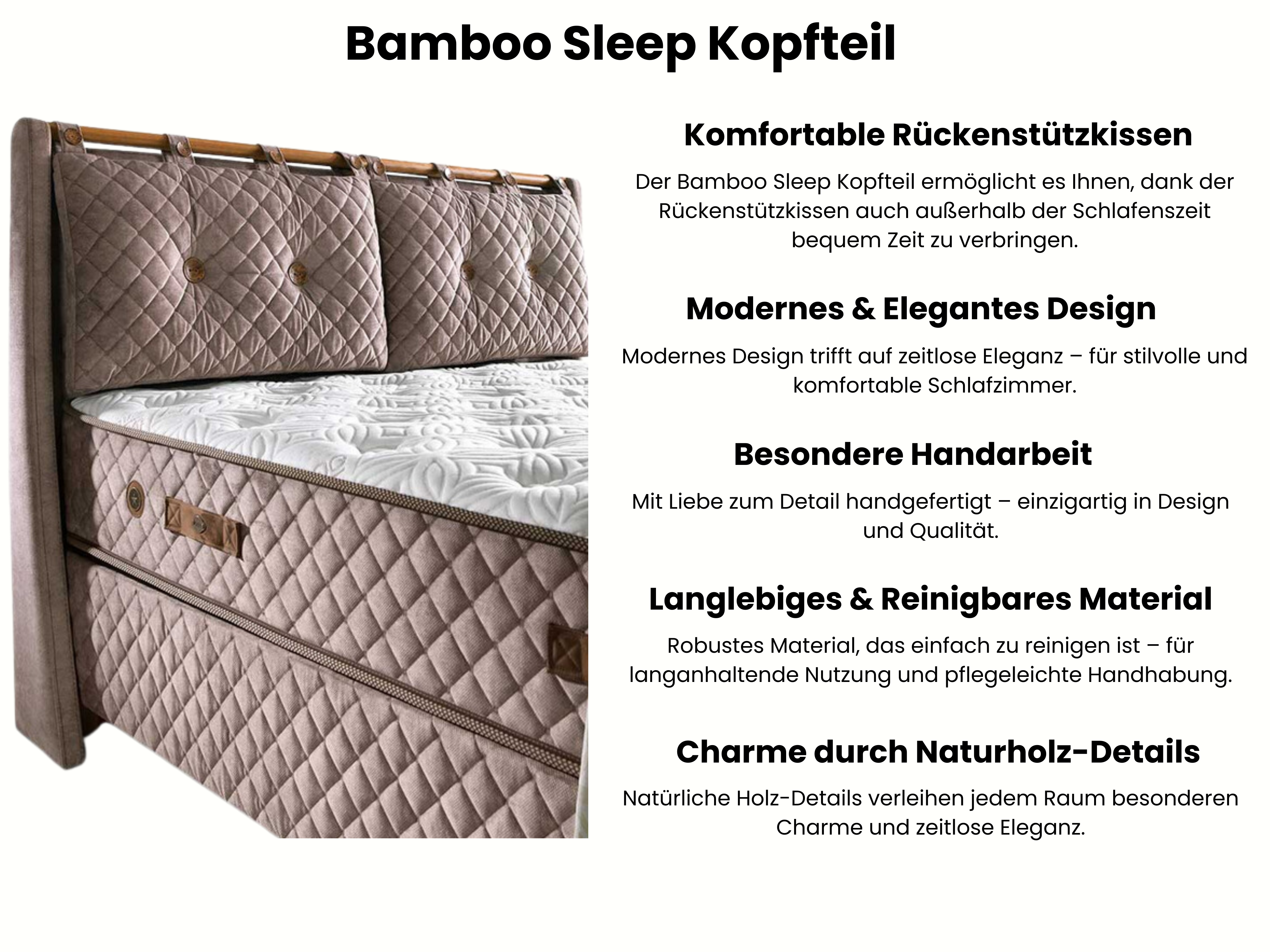 Bambi | Bamboe Slaap | Boxspring bedset H3 