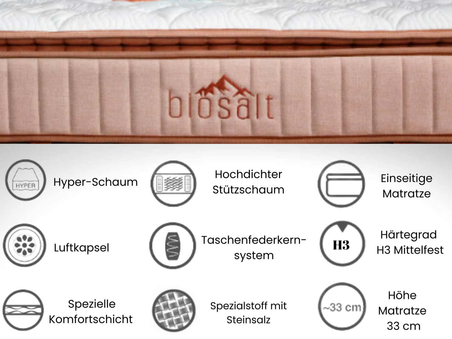 Bambi | Biosalt | Boxspringbett Set H3-H4
