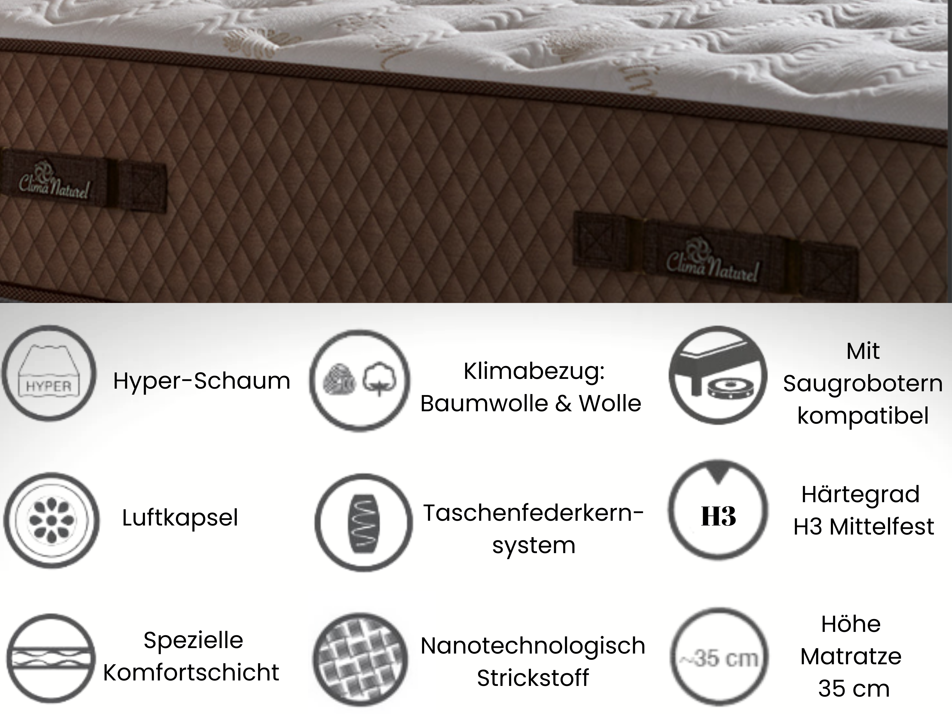 Bambi | Clima Naturel | Boxspringbedset H3 