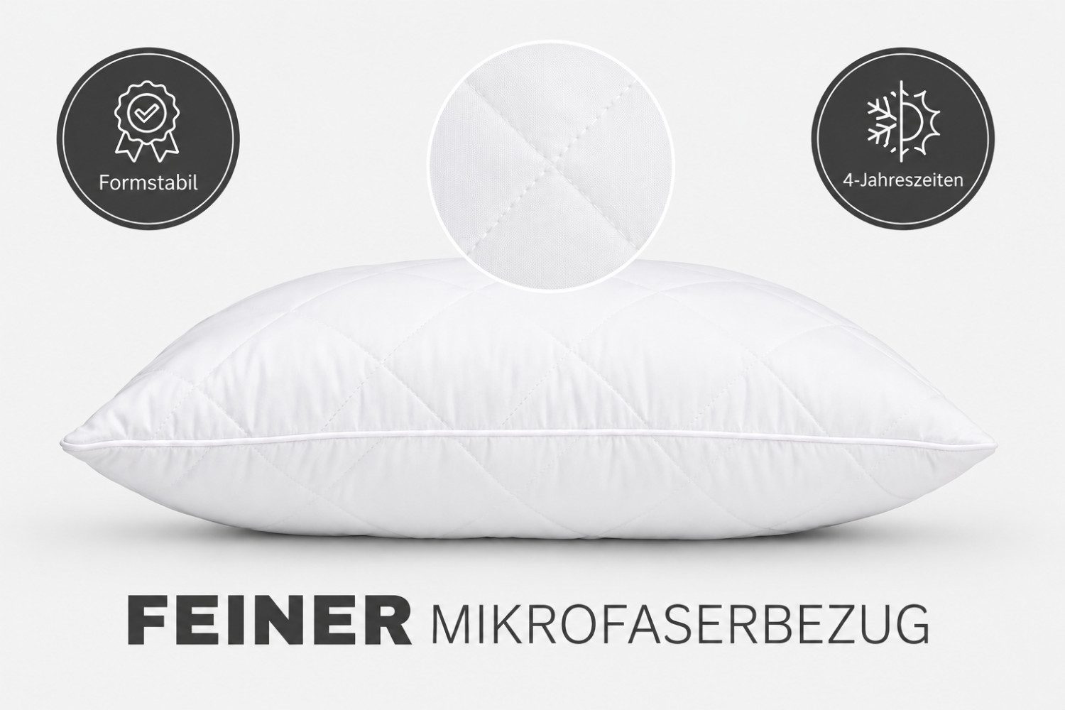 Kopfkissen | Schlafkissen | Kissen | Microfaserkissen | Seitenschläferkissen